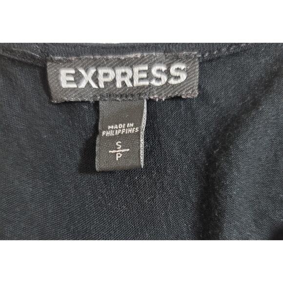 Express Black White Chevron Print Tank Top Small - Picture 3 of 5